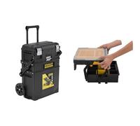 Stanley 1-94-210 Servante d'Atelier Cantilever Gamme Fatmax - Organiseur À Cloisons Amovibles & Stanley STST1-75540 Boîte à Compartiments Sortlevel 23 Compartiemnts - Profondeur 79mm