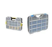 Stanley 1-94-745 Organiseur Sort master 17 Compartiments - 8 Intercalaire mobile & tayg 22555 Casier à séparateurs Amovibles Basic Line nº 22-21, Noir