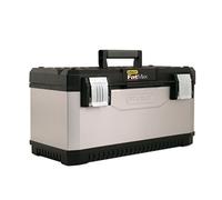 Stanley 1-95-616 Boîte À Outils Gamme FatMax Métal/Plastique 58.4 X 29.3 X 29.5 Cm - Attaches Anticorrosion - Poignée Bi Matière - Système De Rangement Vertical - Cadenassable Multicolore