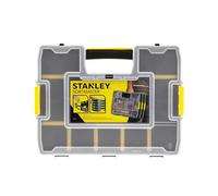 Stanley 1-97-483 Organiseur À Intercalaires mobile Sort master - Couvercle Alvéolé et Transparent pour Voir Le Contenu - Compact - Léger - Spacieux - Dimensions : 37,5 x 6,7 x 29,2 cm Noir/Jaune