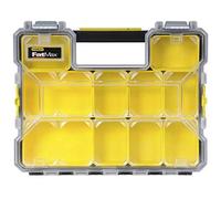 Stanley 1-97-517 Rangement Organiseurs Et Casiers Gamme FatMax - Etanche - Polycarbonate Incassable - 10 Compartiments Amovibles - Fermoirs Métallique Anticorrosion - Capacité 7,5Litres Multicolore