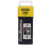 Stanley 1-CT108T Agrafes cavaliers 12mm Type 7 - boite de 1000pcs
