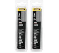 Stanley 1-SWK-BN0625T Clous Type J-18GA, Argent, 15 mm (Lot de 2)