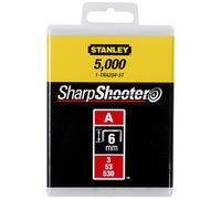 Stanley Agrafes 1-TRA204-5T 6 mm Type A inoxydables – Boîte 5000 pièces