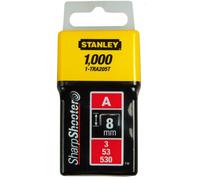 Stanley 1-TRA205T Agrafes type A 5/53/530, 8mm, boite de 1000pcs
