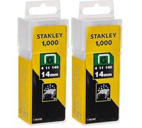Stanley 1-TRA709T Agrafe 14 mm Type G Boîte 1000 pièces (Lot de 2)