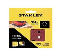 STANLEY - 10 Feuilles Abrasifs Perforées - STA31108-XJ