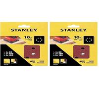 STANLEY - 10 Feuilles Abrasifs Perforées - STA31108-XJ (Lot de 2)