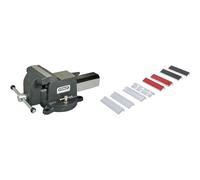 Stanley 183067 MaxSteel Étau 125 Mm Construction Durable En Fonte - Vis Roulée & BGS 8442-1 | Jeu de mors de protection pour étau | aluminium | 125 mm | 8 pièces