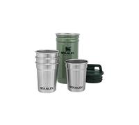 STANLEY 1913 Adventure Nesting Shot Glass Set 0.59ML Hammertone Green - Verres à shot en acier Inoxydable sans BPA - À empiler - Passe au lave-vaisselle