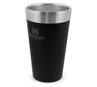 Stanley 1913 Adventure Stacking Beer Pint 0.47L - Garder les Boissons Fraîches Pendant 4h - Verre à Bière en Acier Inoxydable - Double Paroi Isolante - Lavable au Lave-Vaisselle - Matte Black