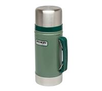 STANLEY Legendary Classic Food Jar 0.7L Hammertone Green - Sans BPA - Maintient la température (chaud ou froid) pendant 15h - Couvercle étanche qui sert de Tasse