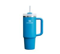 STANLEY 1913 Quencher H2.0 FlowState Mug Isotherme avec Paille 0.89L - Froid Pendant 9 Heures - Glacé Pendant 40 Heures - Thermos Lavable au Lave-Vaisselle - Gourde Inox Sans BPA - Azure
