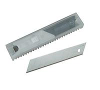 Stanley 2-11-718 - Lame de Cutter Droit - Larg. mm.18 Epaisseur 0,5mm - Gamme Fatmax - Traitement Par Induction - Robustes et Anticorrosion - Lame À 8 Éléments Sécables - Lot de 10 Lames