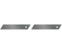 Stanley 2-11-725 - Lame Cutter 25Mm 10 Pièces - Gamme FatMax - Lames Plus Tranchantes - Traitement Par Induction Et Traitement Thermique - Plus Flexible - Lame À 7 Éléments Sécables (Lot de 2)