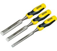 Stanley 2-16-887 DynaGrip Ciseaux a bois, 3 pieces (10, 15, 20mm)