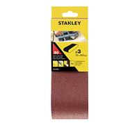 Stanley STA33096-XJ Bandes abrasives 75x457mm, P60, lot de 3
