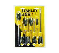 Stanley Jeu de 8 tournevis Essential STHT0-60210 PH/SL Jaune/Noir