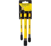 Stanley 4-18-298Kit de Burins 3 Pieces 140 x 10 mm, 150 x 13 mm et 170 x 16 mm Acier Chrome Vanadium - Finition en Poudre - Applications Professionnelles - Puissance Importante - Compacts et Legers Jaune/Noir