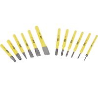 Stanley 4-18-299 Pointeaux, burins et chasse-goupilles, jeu de 12 pieces