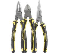 Stanley 4-84-488 Fatmax Jeu de pinces universelles avec pinces à bec demi-rond