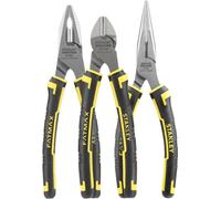 Stanley 4-84-488 Jeu de pinces universelles Fatmax demi-rondes, 3 pièces