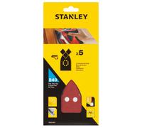 STANLEY 5 abrasifs corindons pointus qualité supérieure auto-agrippants grain 240 STA31457-XJ