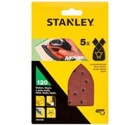 STANLEY 5 abrasifs corindons qualité supérieure mouse grain 120 STA31009-XJ