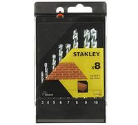 Stanley Set de forets de maçonnerie STA56040-QZ – 8 pièces (de 3 à 10 mm)