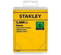 Stanley - Agrafes Type G 6Mm - 1/4" Pour Agrafeuse (Boite 5000) 1-Tra704-5T Jaune