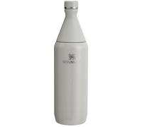 Stanley All Day Slim Bouteille isotherme de 1000 ml - Couvercle à visser avec joint étanche - Design fin pour voyage et salle de sport - Acier inoxydable - Sans BPA - Cendré