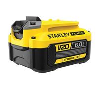 Stanley Batterie lithium ion 18V 6Ah, Gamme FATMAX V20, avec une technologie améliorée, SFMCB206-XJ Multicolore