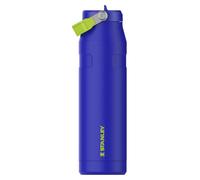 STANLEY - Bouteille réutilisable avec paille rétractable, 1,06L - Bleu cobalt et vert chartreuse