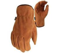 Gants de travail en croûte de cuir Stanley marron taille L