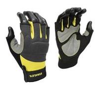 Stanley Gants Mitaines Performance 5 doigts T10 Gris/Noir, 2 unités