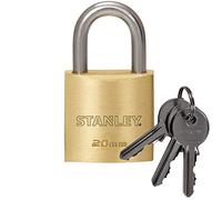 STANLEY Cadenas laiton solide 20 mm anse standard, 3 clés, S742-028