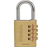 STANLEY Cadenas laiton solide à combinaison 40mm 4 chiffres S742-053