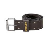 STANLEY Ceinture en Cuir de Qualité Supérieure - Double Couture Piquée - Renfort Par Rivets - S'Adapte à Toutes Les Tailles - 130 x 2,5 x 6,5 cm STST1-80119