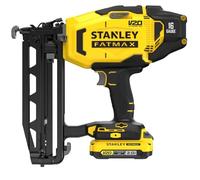 Stanley - Cloueuse sans fil 18V 25-64 mm, 2 batteries 2,0 Ah Li-Ion, chargeur SFMCN616D2K-QW