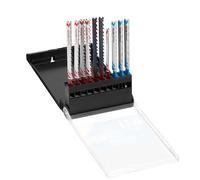 STANLEY Coffret de 10 lames de scie sauteuse : 7 lames bois HCS et 3 lames métal HSS attache en T STA29240-XJ