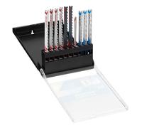 Stanley Coffret de 10 lames de scie sauteuse : 7 lames bois HCS et 3 lames métal HSS. Attache en U STA29230-XJ