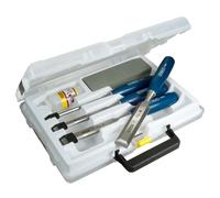 STANLEY Coffret de 4 ciseaux à bois manche ABS 0-16-130