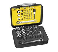 Stanley 1-13-907 Jeu de embouts 1/4" avec cliquet Expert, 40 pieces