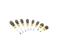STANLEY Juego de 8 destornilladores Cushion Grip: Plana y Phillips pour adultes, teint soigné au quotidien, texture confortable