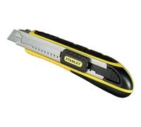 STANLEY Cutter à Cartouche, Chariot en Acier Inoxydable, 6 Lames 18 mm Incluses, Robuste et Ergonomique, STANLEY FATMAX, 1-10-481