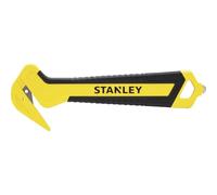 STANLEY Cutter à tirer bi-matière à une face, STHT10356-0 | Lame encastrée pour la sécurité, perceur à crochet, antidérapant, design léger