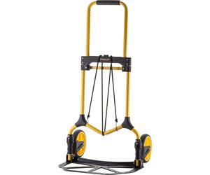Stanley Diable pliable FT582 Capacité de charge jusqu'à 90KG, 50 x 45 x 98 CM, Aluminium léger, Noir/Jaune