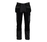 Stanley Dixon Pantalon d'utilité Professionnelle, Gris/Noir, 34 W Mixte