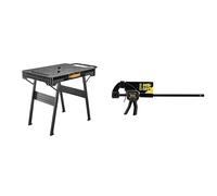Stanley Établi Pliable FatMax (Chargeable jusqu'à 455 kg, avec Pieds en métal pour Une stabilité maximale, avec poignée de Transport Pratique, pour Un Montage Rapide) FMST1-75672 & Stanley