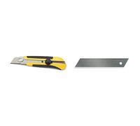 Stanley FatMax 0-10-425 Cutter 25 mm Bi-matière Dynagrip - Blocage de la Lame Sécable en 7 Segments - Chariot Porte-lame Avec 11 Lames - Gamme FatMax